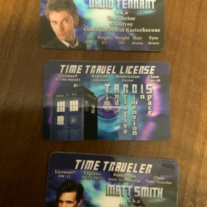 Front of Doctor Who and TARDIS Novelty Card Set — 3 Cards