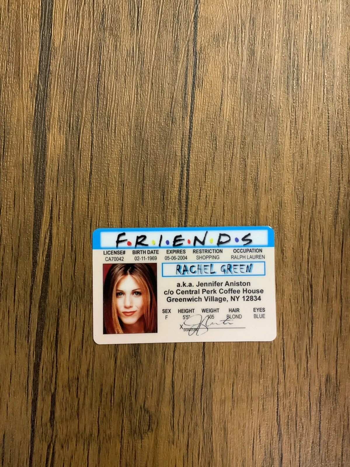 Friends novelty card design, source photo 2
