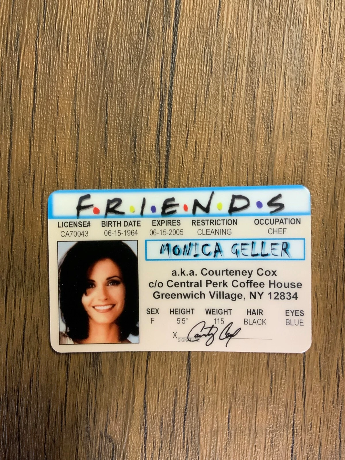 Friends novelty card design, source photo 3