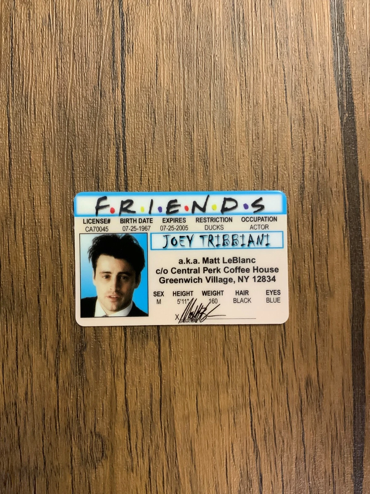 Friends novelty card design, source photo 5
