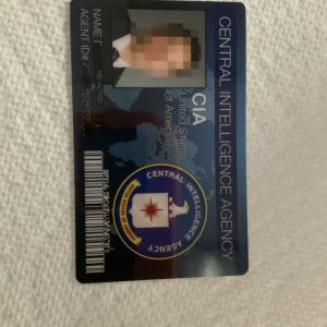 CIA Central Intelligence Agency Novelty ID Card