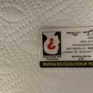 Official Witness Protection Program Novelty ID Card