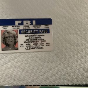 FBI Security Pass Hoover Novelty ID Card