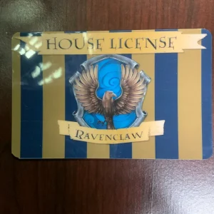 Ravenclaw House License Novelty Card front