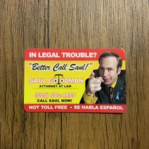 Front of Saul Goodman Better Call Saul Novelty Card
